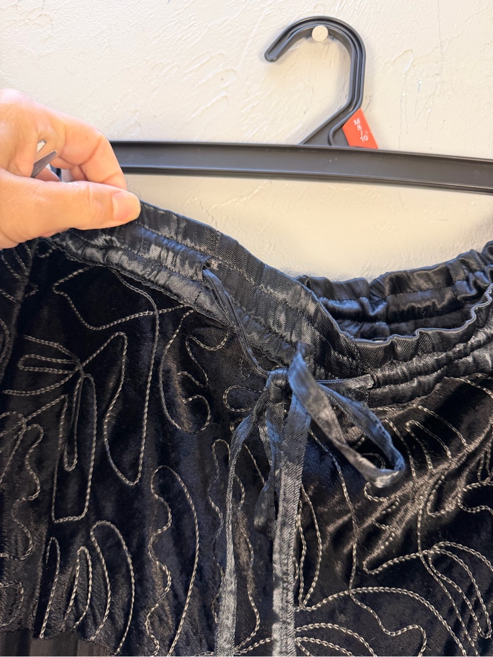 Monroe & Main Bohemian Black Tiered Maxi Skirt with Gold Accents - Picture 10 of 13